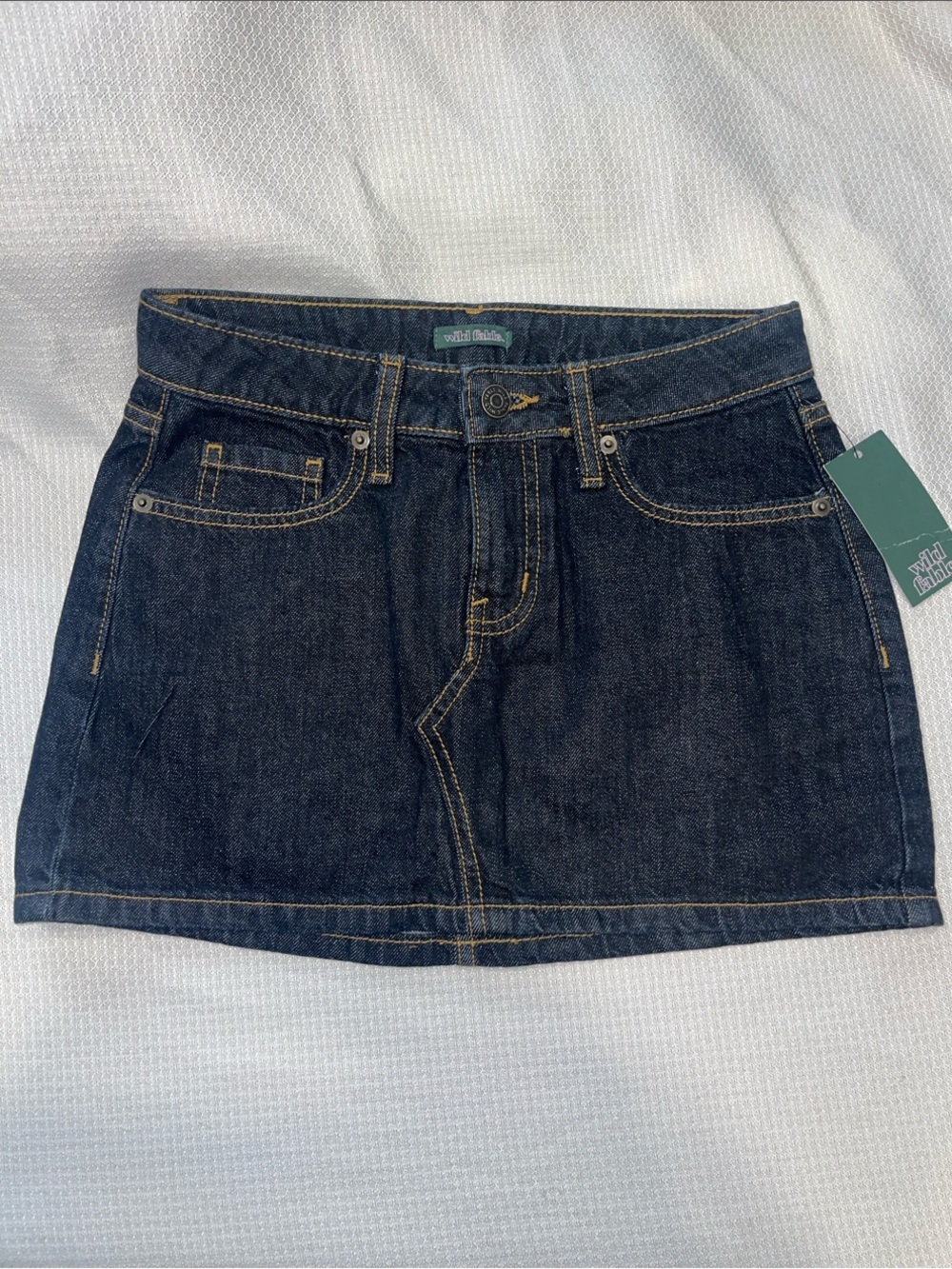 wild fable Dark Blue Denim Mini Skirt
